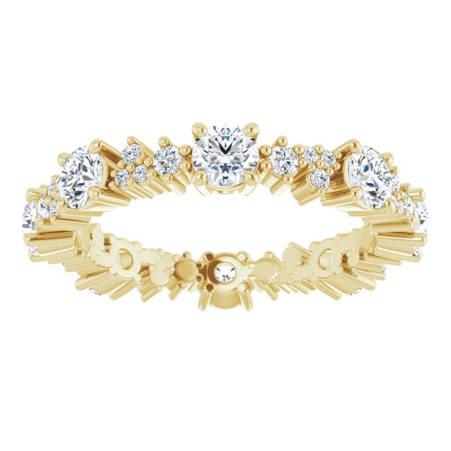 1.50 ct. Round Diamond Eternity Band Stackable Ring-VIRABYANI